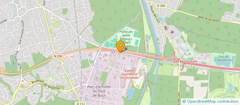 localisation de l'entreprise SCI SUNSET à LA TESTE-DE-BUCH