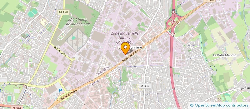 localisation de l'entreprise SCI SUNSET  CARQUEFOU