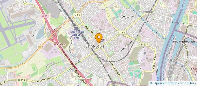 localisation de l'entreprise SCI SUNSET  SAINT-LOUIS