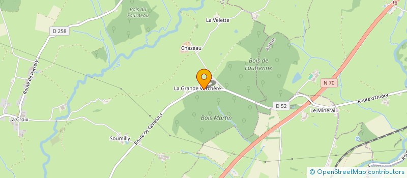 localisation de l'entreprise SCI SUNSET CHADZEAU  OUDRY