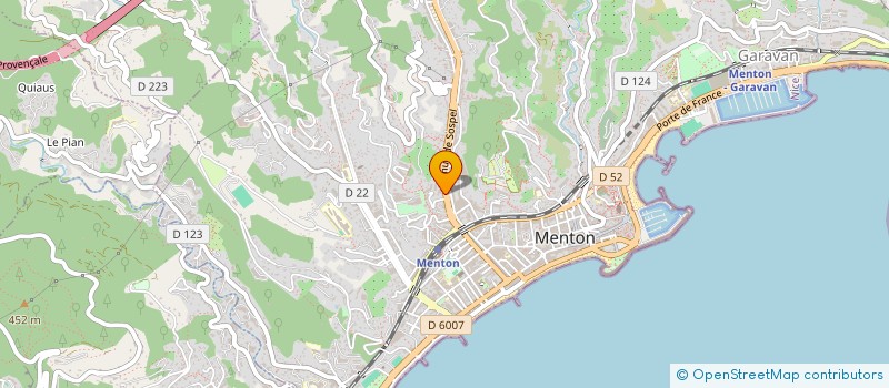localisation de l'entreprise SCI SUNSHINE à MENTON