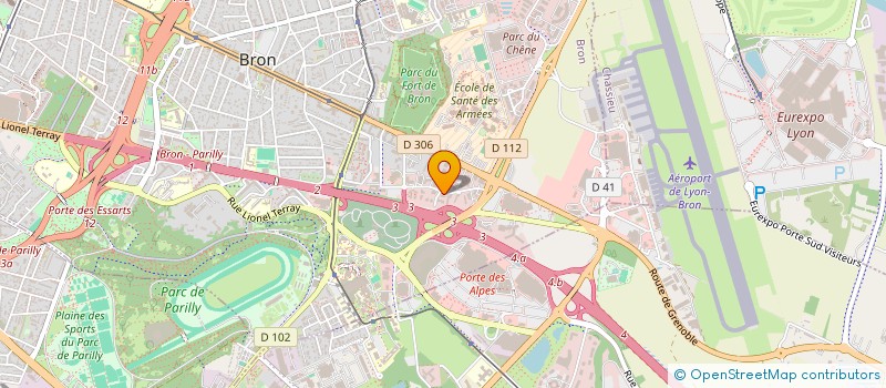 localisation de l'entreprise SCI SUNSHINE  BRON