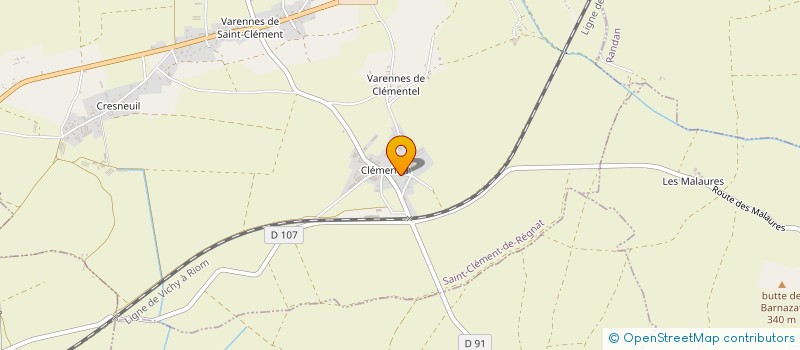 localisation de l'entreprise SCI SUNVADE  SAINT-CLEMENT-DE-REGNAT