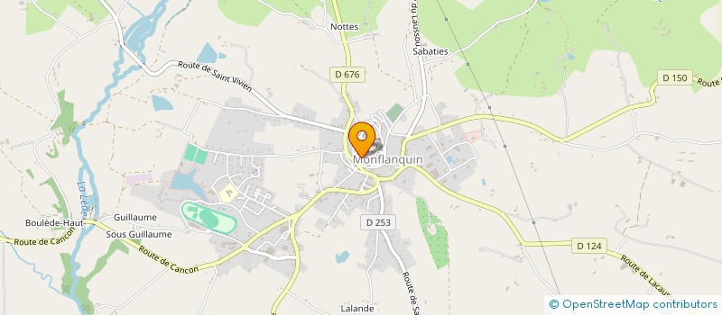 localisation de l'entreprise SCI SUON  MONFLANQUIN