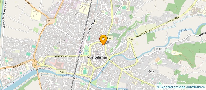 localisation de l'entreprise SCI SUPCO  MONTELIMAR