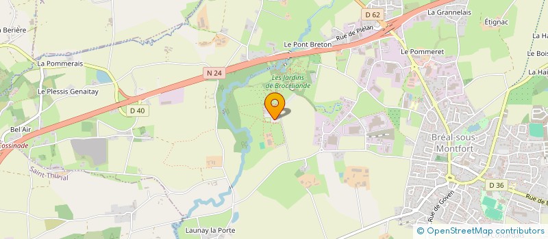 localisation de l'entreprise SCI SUPER GREEN  BREAL-SOUS-MONTFORT