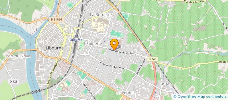 localisation de l'entreprise SCI SUPER HERAUD  LIBOURNE