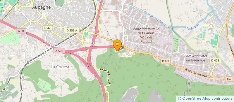 localisation de l'entreprise SCI SUPERNOVA IMMOBILIER à AUBAGNE