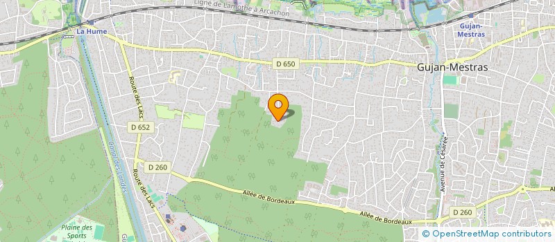 localisation de l'entreprise SCI SUPRA  GUJAN-MESTRAS