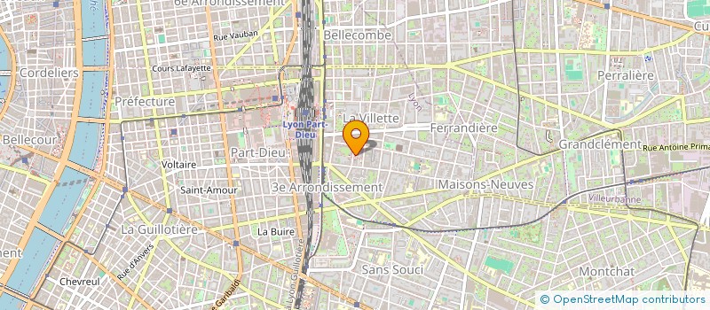 localisation de l'entreprise SCI SUPRA  LYON