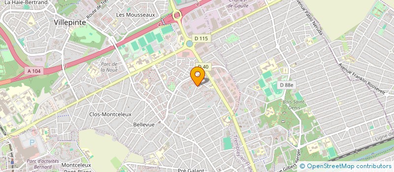 localisation de l'entreprise SCI SUQLAIN à VILLEPINTE