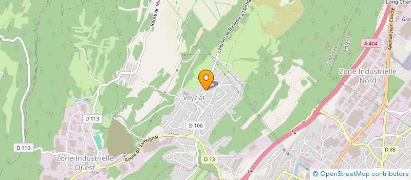 localisation de l'entreprise SCI SUR CHAMPAGNE à OYONNAX