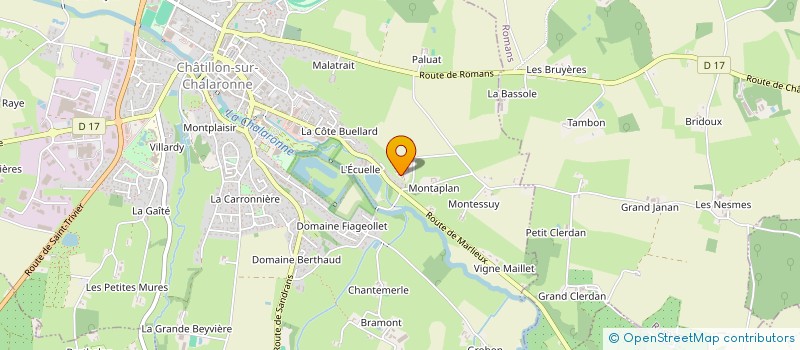 localisation de l'entreprise SCI SUR LA COTIERE BUELLARD  CHATILLON-SUR-CHALARONNE