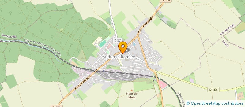 localisation de l'entreprise SCI SUR LA VIGNE  AUDUN-LE-ROMAN