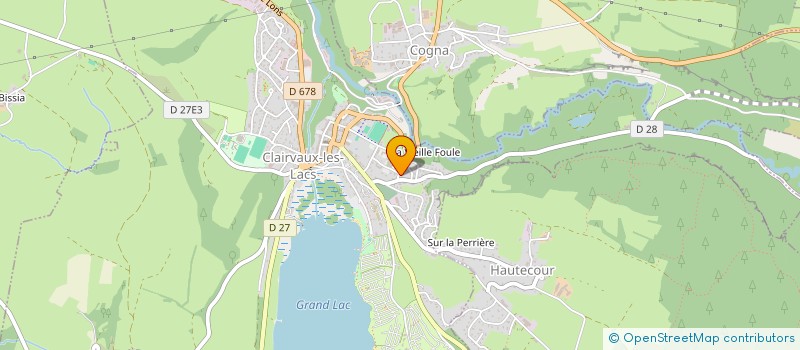localisation de l'entreprise SCI SUR LE GRANDVAUX  CLAIRVAUX-LES-LACS