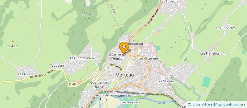 localisation de l'entreprise SCI SUR LE MONT  MORTEAU