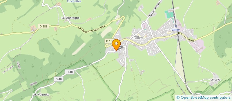 localisation de l'entreprise SCI SUR LE VILLAGE à GILLEY