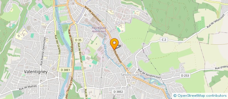 localisation de l'entreprise SCI SUR LES BESSOTS  SELONCOURT