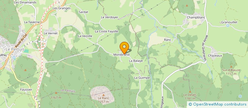 localisation de l'entreprise SCI SURAU  LE PERTUIS