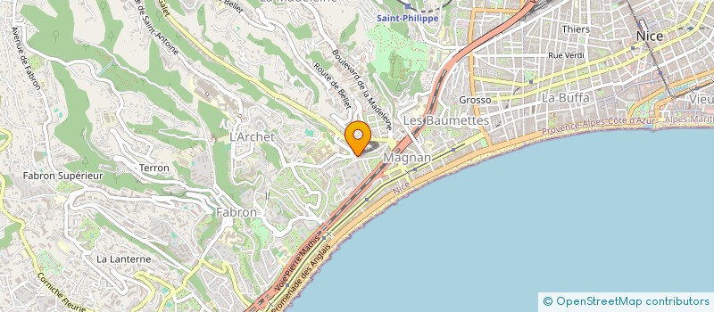 localisation de l'entreprise SCI SURBAR à NICE