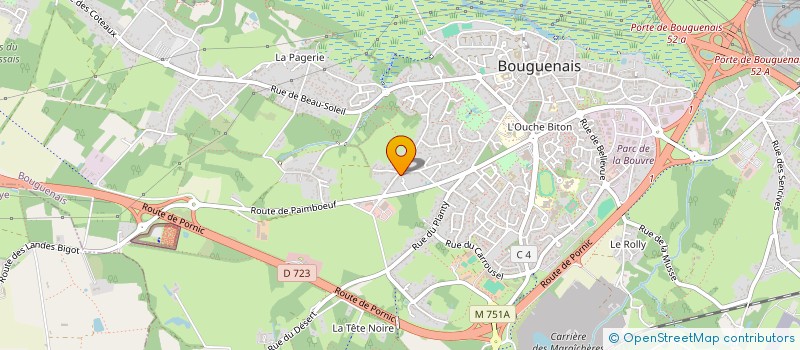 localisation de l'entreprise SCI SURCOUF à BOUGUENAIS