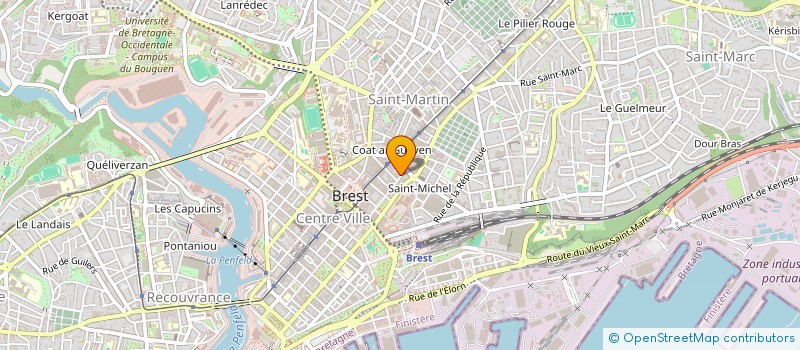 localisation de l'entreprise SCI SURCOUF  BREST