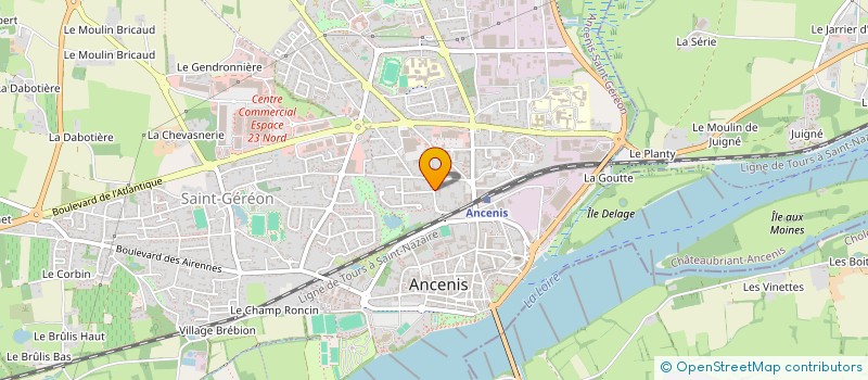 localisation de l'entreprise SCI SUREAU  ANCENIS-SAINT-GEREON