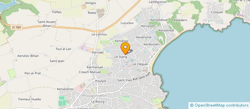 localisation de l'entreprise SCI SURFAE  PLOUGONVELIN