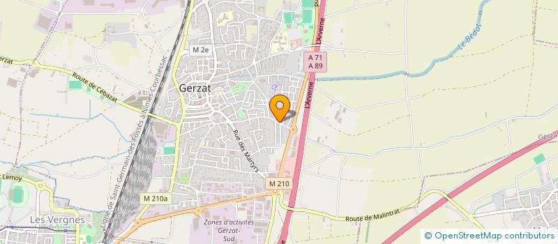 localisation de l'entreprise SCI SURRAULT  GERZAT