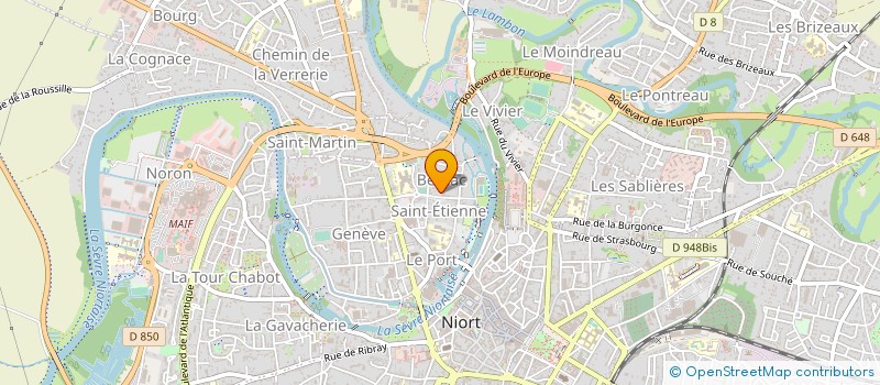 localisation de l'entreprise SCI SURVAL à NIORT