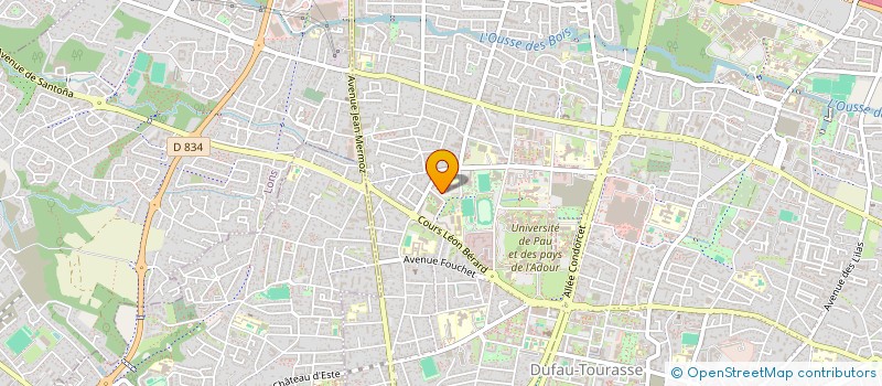 localisation de l'entreprise SCI SURYA à PAU