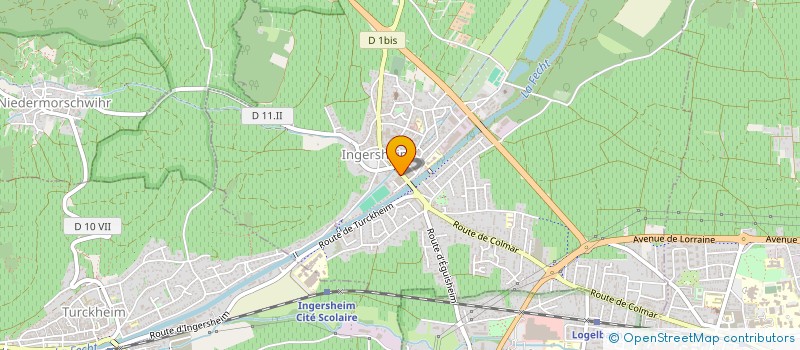 localisation de l'entreprise SCI SUSTEN  INGERSHEIM