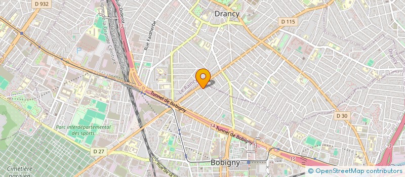 localisation de l'entreprise SCI SUTHAN  BOBIGNY