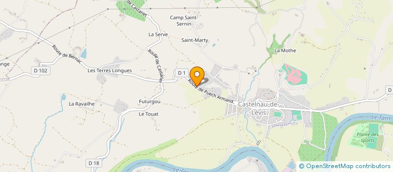 localisation de l'entreprise SCI SUTHERLAND  FAYSSAC