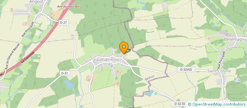localisation de l'entreprise SCI SUTTERMONT  VAUTHIERMONT