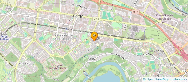 localisation de l'entreprise SCI SUWIJOLI  CERGY