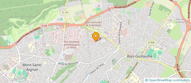 localisation de l'entreprise SCI SUZANE  BOIS-GUILLAUME