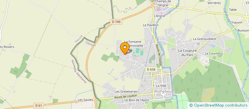 localisation de l'entreprise SCI SUZANNA 1950  RICHELIEU