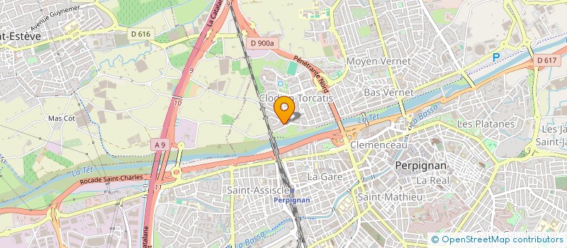 localisation de l'entreprise SCI SUZANNA  PERPIGNAN