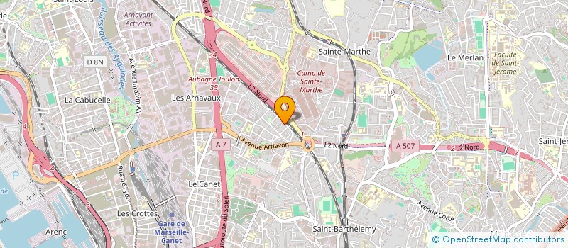 localisation de l'entreprise SCI SUZANNE à MARSEILLE