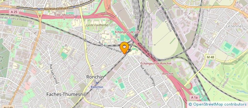 localisation de l'entreprise SCI SUZANNE  RONCHIN