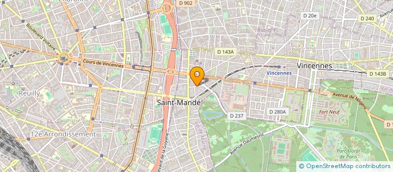localisation de l'entreprise SCI SUZANNE 94160  SAINT-MANDE