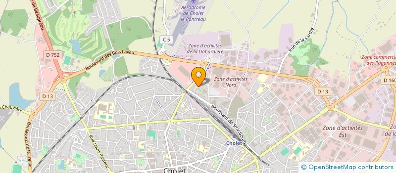 localisation de l'entreprise SCI SUZON à CHOLET