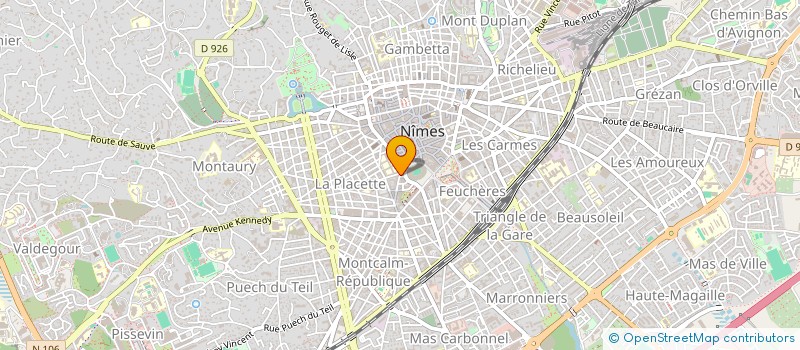 localisation de l'entreprise SCI SUZY à NIMES