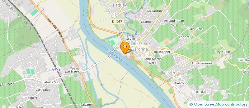 localisation de l'entreprise SCI SUZY  CADILLAC-SUR-GARONNE