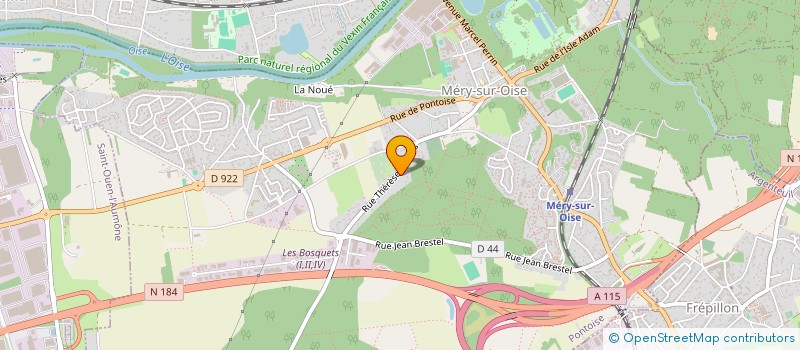 localisation de l'entreprise SCI SV 60  MERY-SUR-OISE