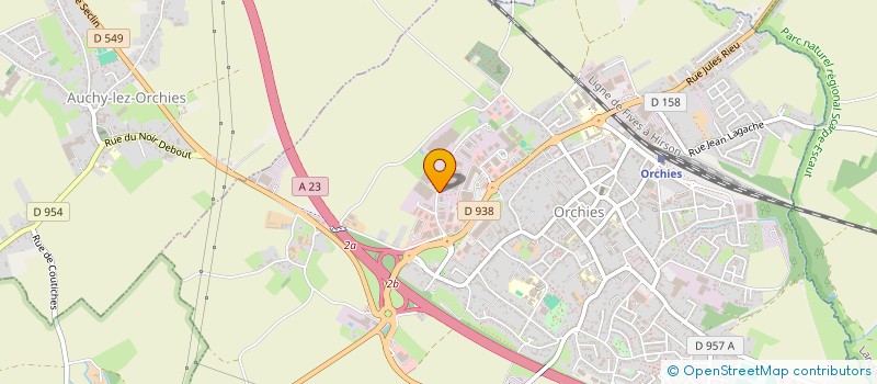 localisation de l'entreprise SCI SV  ORCHIES