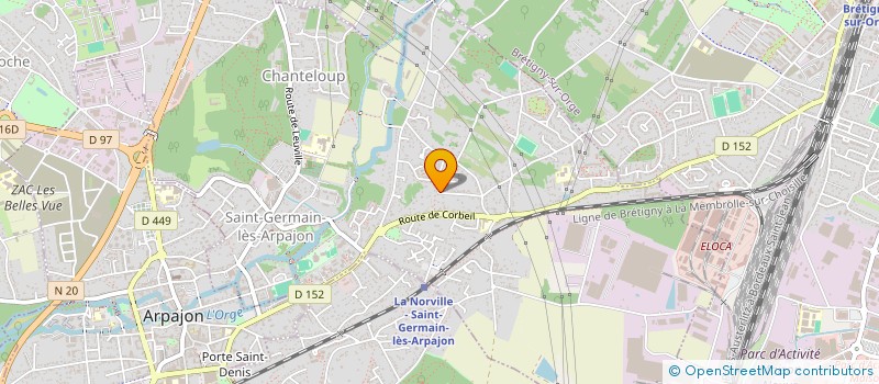 localisation de l'entreprise SCI SV à SAINT-GERMAIN-LES-ARPAJON