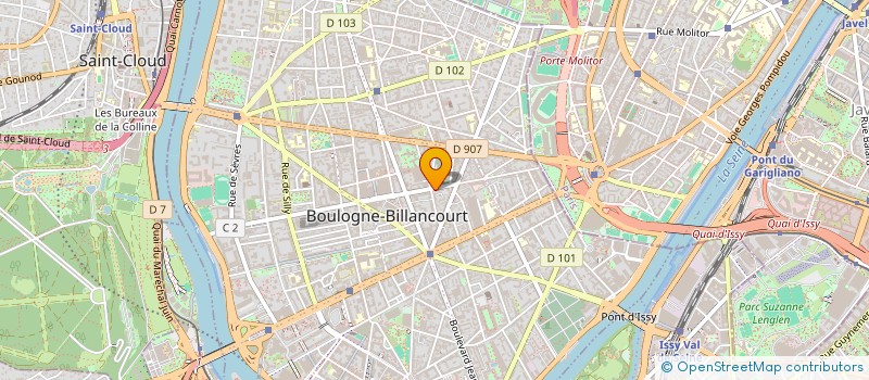 localisation de l'entreprise SCI SVB à BOULOGNE BILLANCOURT