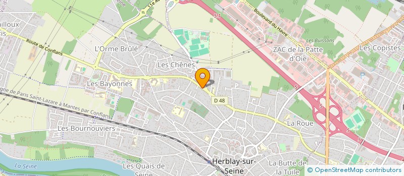 localisation de l'entreprise SCI SVB1  HERBLAY-SUR-SEINE